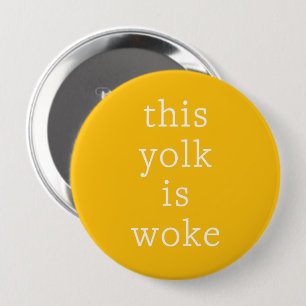Modern Egg Trending Funny Spaß Dieses Yolk ist Gew Button