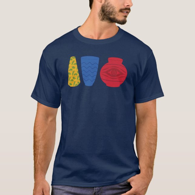 Modern Egyptian Vases T-Shirt (Vorderseite)