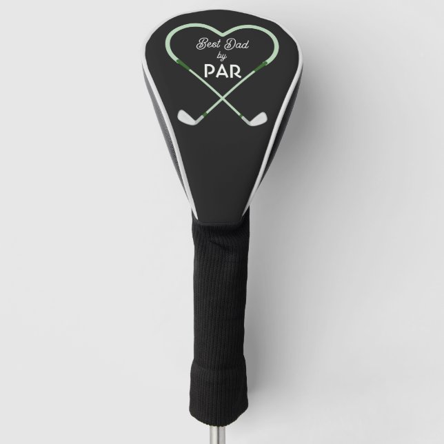 Modern Einfach Bester Vater von Par  Golf Headcover (Vorderseite)