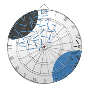 Modern, einfach, cool, abstrakt, grafisch dartscheibe