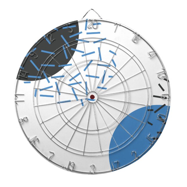 Modern, einfach, cool, abstrakt, grafisch dartscheibe (vorne)