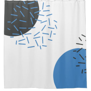 Modern, einfach, cool, abstrakt, grafisch duschvorhang