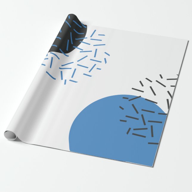 Modern, einfach, cool, abstrakt, grafisch geschenkpapier (Ungerollt)
