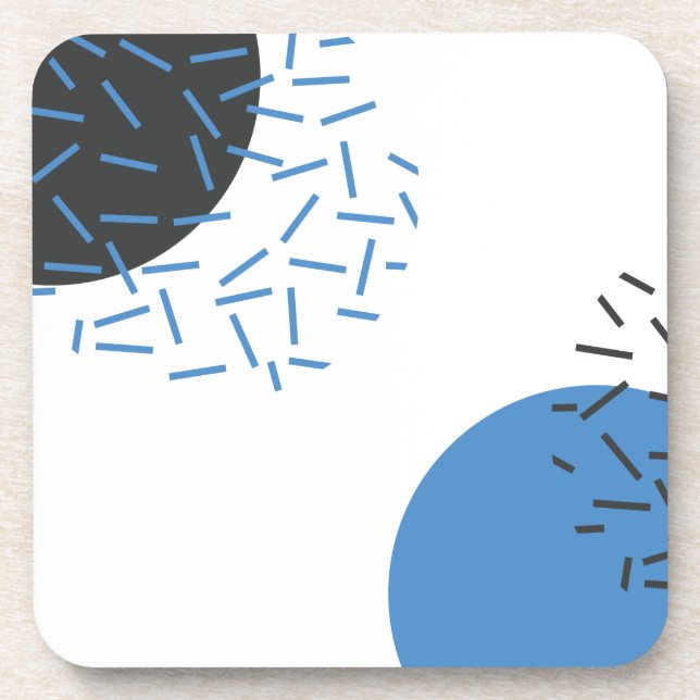 Modern, einfach, cool, abstrakt, grafisch getränkeuntersetzer (Vorderseite)