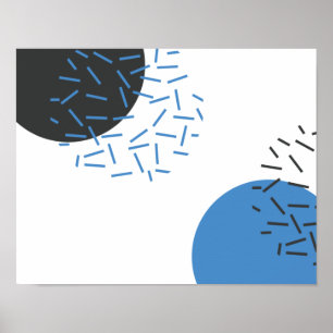 Modern, einfach, cool, abstrakt, grafisch poster