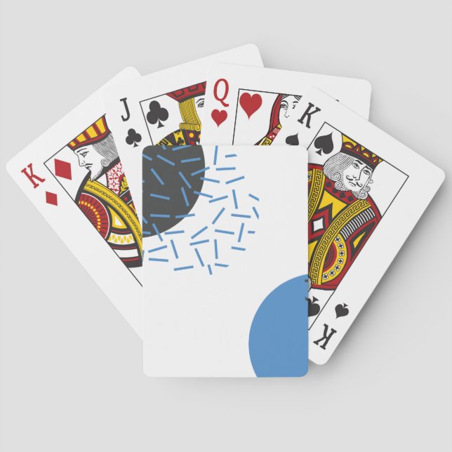 Modern, einfach, cool, abstrakt, grafisch spielkarten (Rückseite)