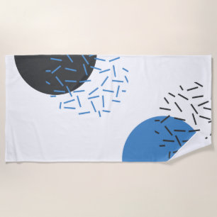 Modern, einfach, cool, abstrakt, grafisch strandtuch