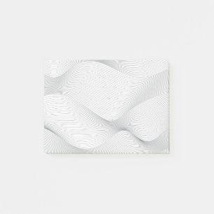 Modern, einfach, cool, abstraktes Bewegungswellenm Post-it Klebezettel