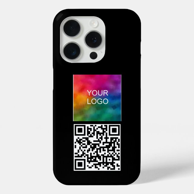 Modern Einfach Ihr QR-Code Hochladen der Logo-Vorl Case-Mate iPhone Hülle (Rückseite)