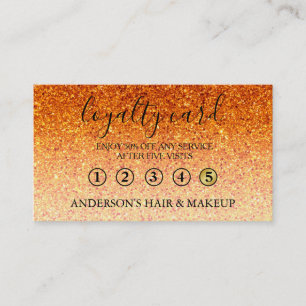 Modern Einfache elegante Typografie Loyalty Card Visitenkarte