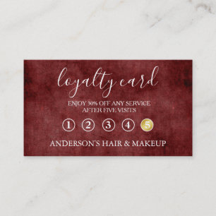 Modern Einfache elegante Typografie Loyalty Card Visitenkarte