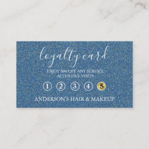 Modern Einfache elegante Typografie Loyalty Card Visitenkarte