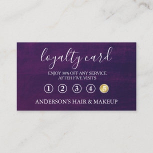 Modern Einfache elegante Typografie Loyalty Card Visitenkarte