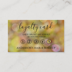 Modern Einfache elegante Typografie Loyalty Card Visitenkarte