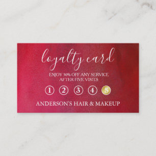 Modern Einfache elegante Typografie Loyalty Card Visitenkarte