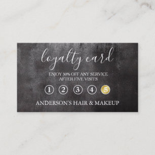 Modern Einfache elegante Typografie Loyalty Card Visitenkarte