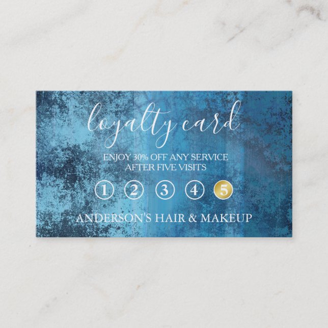 Modern Einfache elegante Typografie Loyalty Card Visitenkarte (Vorderseite)