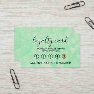 Modern Einfache, elegante Typografie Loyalty Card Visitenkarte