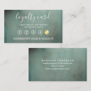 Modern Einfache elegante Typografie Loyalty Card Visitenkarte
