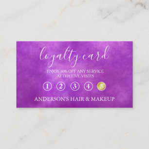 Modern Einfache elegante Typografie Loyalty Card Visitenkarte