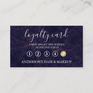 Modern Einfache elegante Typografie Loyalty Card Visitenkarte