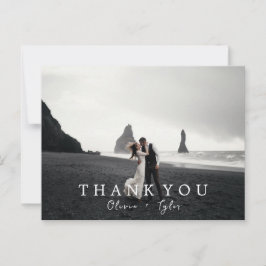 Modern + Einfache Hochzeit Dankeschön Karten | Bla