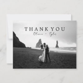 Modern + Einfache Hochzeit Dankeschön Karten | Bla