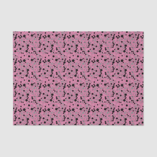 Modern einfaches rosa Terrazzo-Tissue Seidenpapier (Vorderseite)