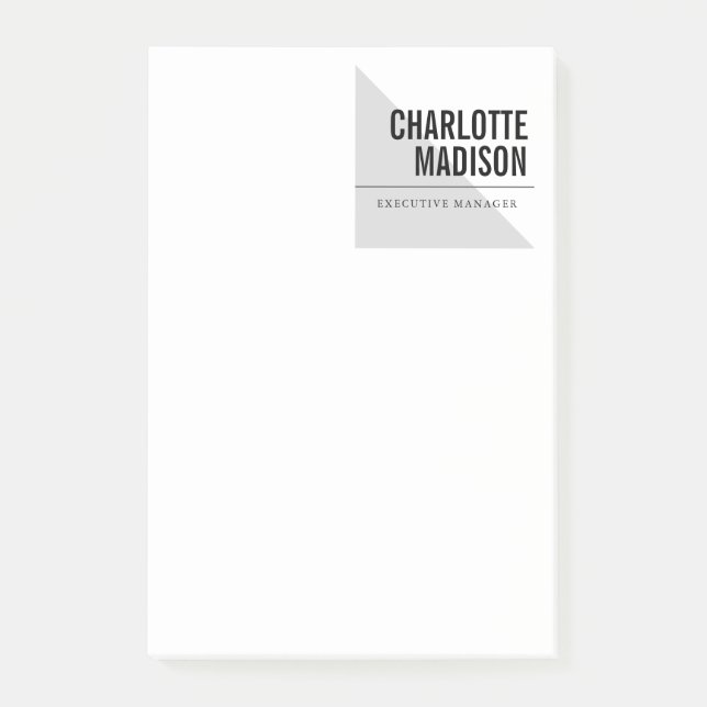 Modern, einfaches, trendiges, minimalistisches Des Post-it Klebezettel (Vorderseite)