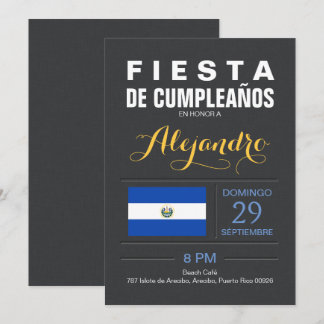 Modern: El Salvador Party Einladung
