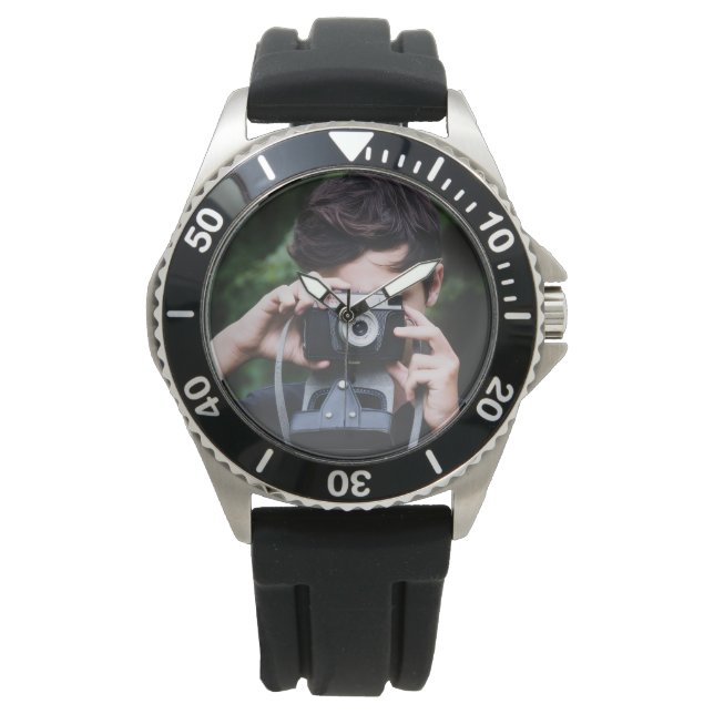 Modern Electronic Watch with LED Display Armbanduhr (Vorderseite)