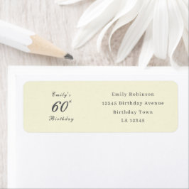 Modern Elegant 60th Birthday Address