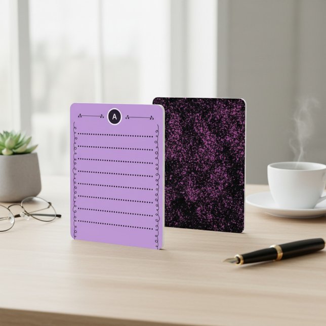 Modern, Elegant Abstract Stationery Flat Note Card Mitteilungskarte (Von Creator hochgeladen)