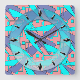 Modern, elegant, abstrakt, dekorativ, Uhr
