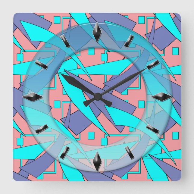 Modern, elegant, abstrakt, dekorativ, Uhr (Vorderseite)