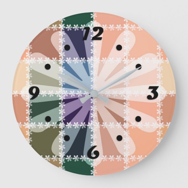 Modern, elegant, abstrakt, dekorativ, Uhr (Vorderseite)