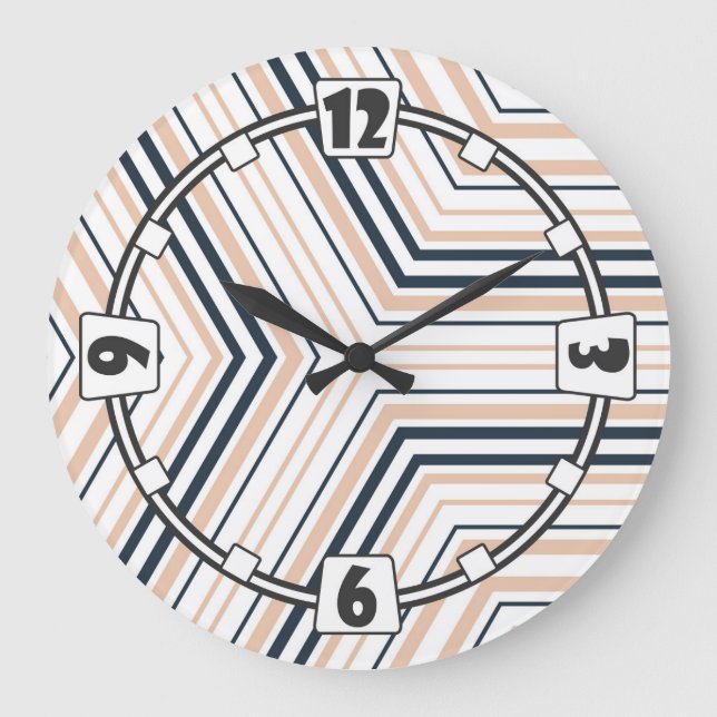 Modern, elegant, abstrakt, dekorativ, Uhr (Vorderseite)