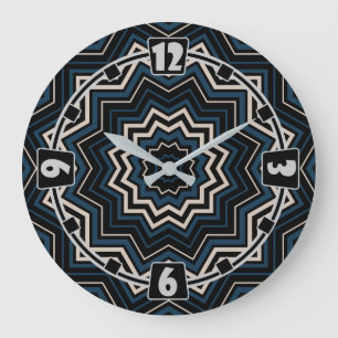 Modern, elegant, abstrakt, dekorativ, Uhr