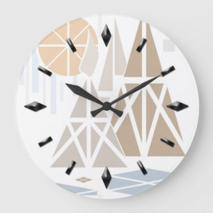 Modern, elegant, abstrakt, dekorativ, Uhr