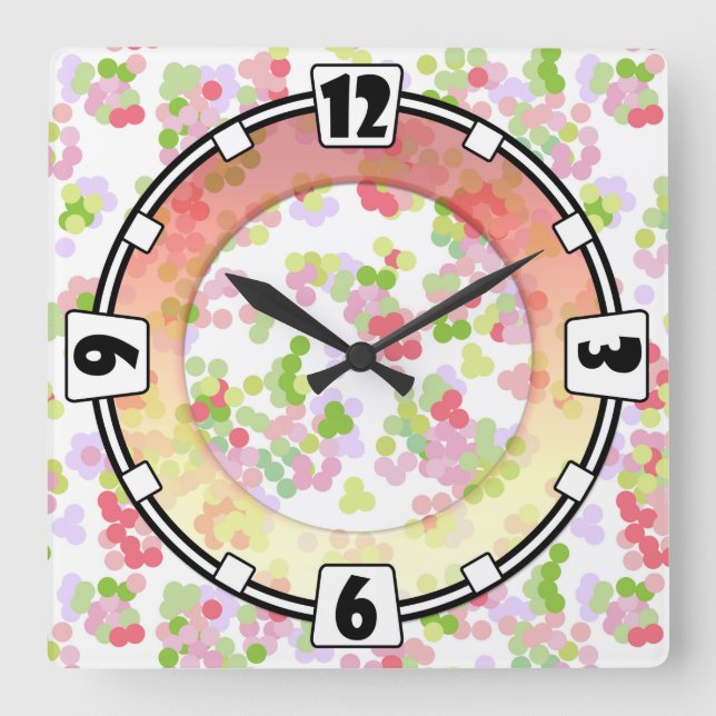 Modern, elegant, abstrakt, dekorativ, Uhr (Vorderseite)