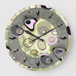 Modern, elegant, abstrakt, dekorativ, Uhr