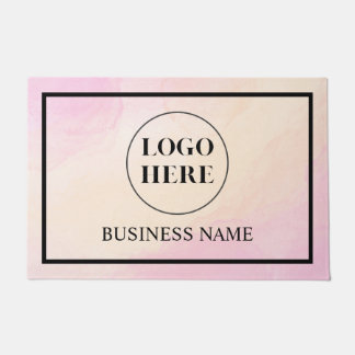 Modern Elegant Business Logo Doormat Fußmatte