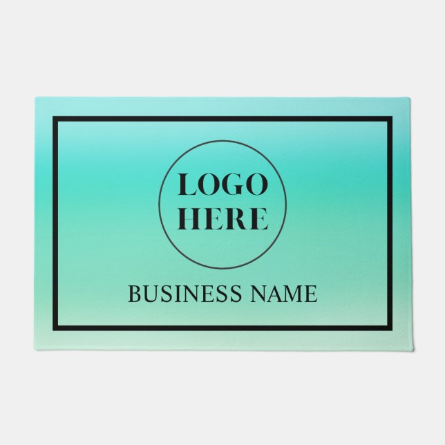 Modern Elegant Business Logo Doormat Fußmatte (Vorderseite)