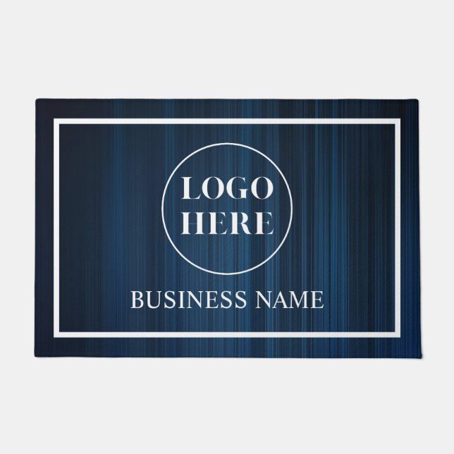 Modern Elegant Business Logo Doormat Fußmatte (Vorderseite)
