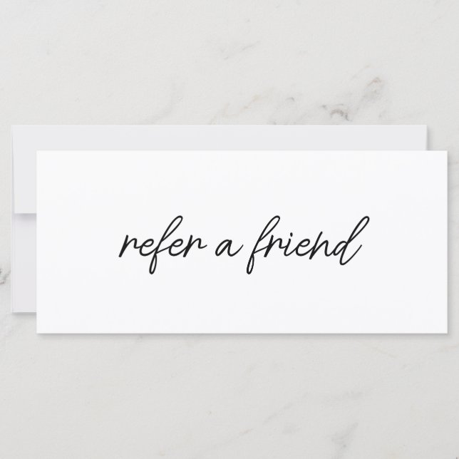 Modern Elegant Business Logo Referral Card (Vorderseite)