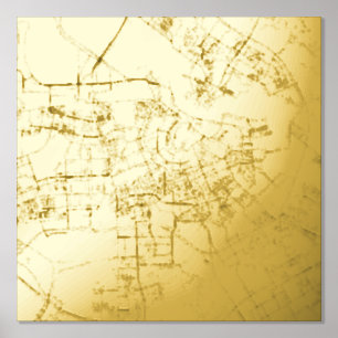 Modern Elegant Gift Map Amsterdam, Niederlande Foliendrucke