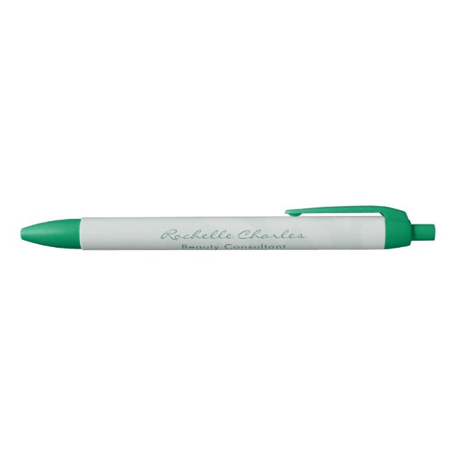 Modern Elegant Green Business Promotional Gift Kugelschreiber (Oberseite)
