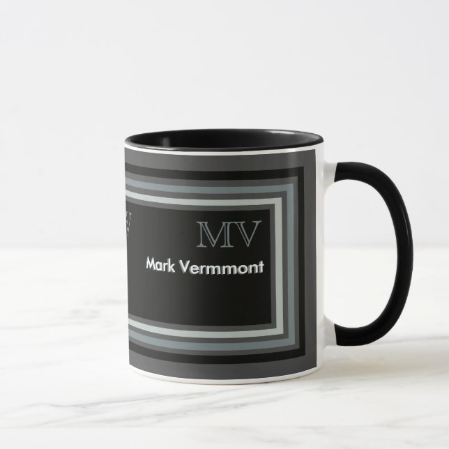 modern/elegant männlich personalisiert tasse (Rechts)
