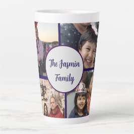 Modern elegant multi photo family stylish milchtasse