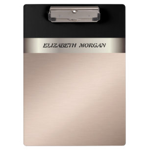 Modern Elegant, Stilvoll, Gestreift - Personalisie Klemmbrett